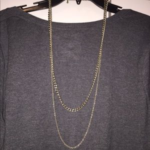Dual chain necklace